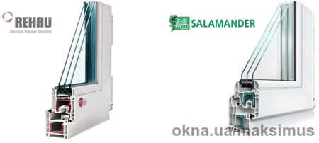 металлопластиковые окна  Rehau и Salamander